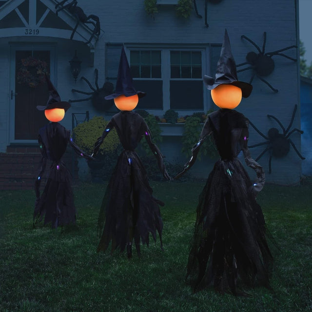 LED Hand Holding Halloween Witch Decor 3 pcs - PopFun
