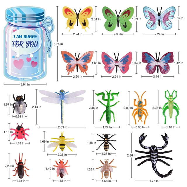 Love Bug Valentine's Day Cards for Kids 36 Pcs - PopFun
