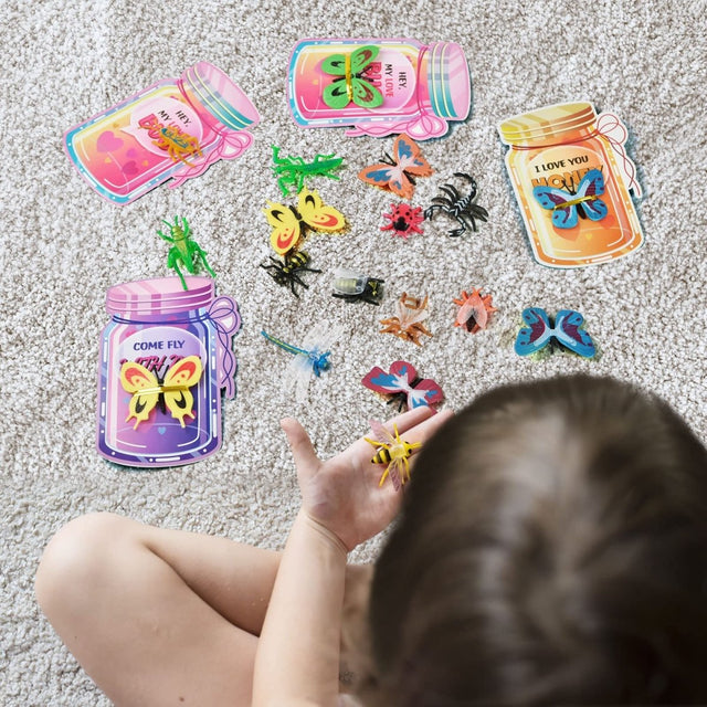 Love Bug Valentine's Day Cards for Kids 36 Pcs - PopFun