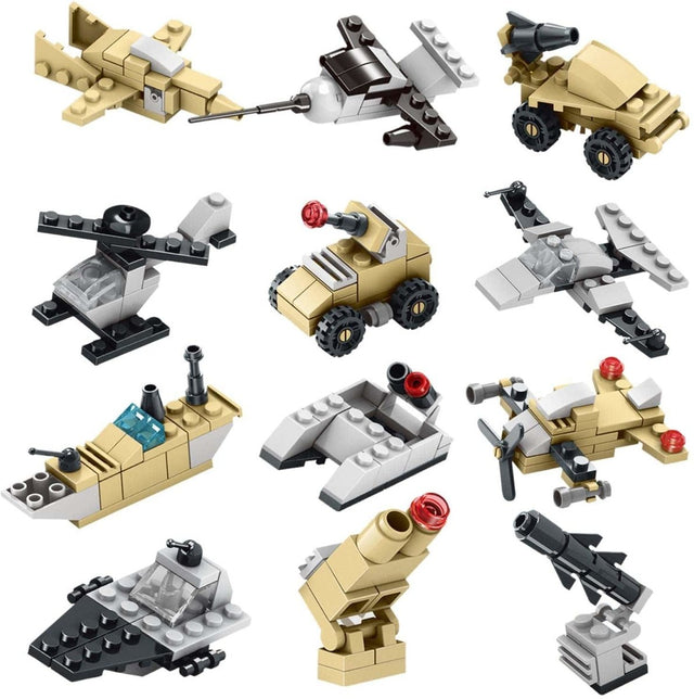 Military Vehicles Building Blocks Easter Eggs - PopFun