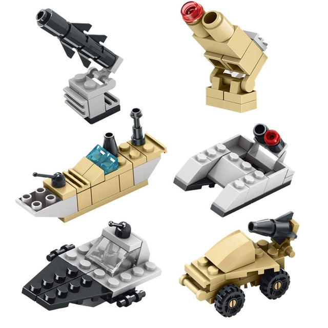 Military Vehicles Building Blocks Easter Eggs - PopFun