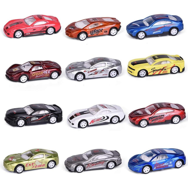 Mini Racer Cars: 12 Piece Party Pack-Wholesale - PopFun