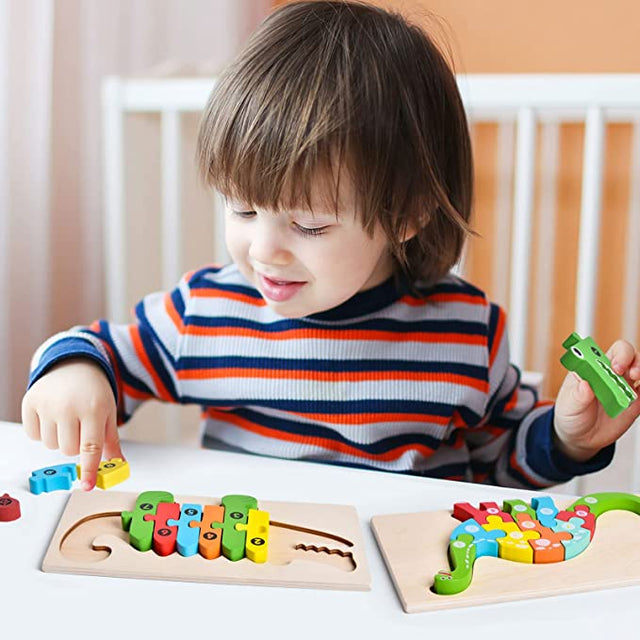 Montessori Wooden Puzzle for Toddlers - PopFun