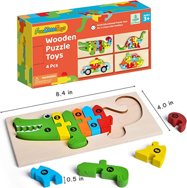 Montessori Wooden Puzzle for Toddlers - PopFun
