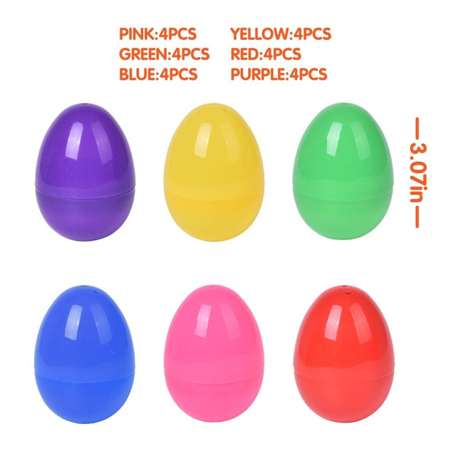 Multi-color 24 Easter Eggs-Wholesale - PopFun