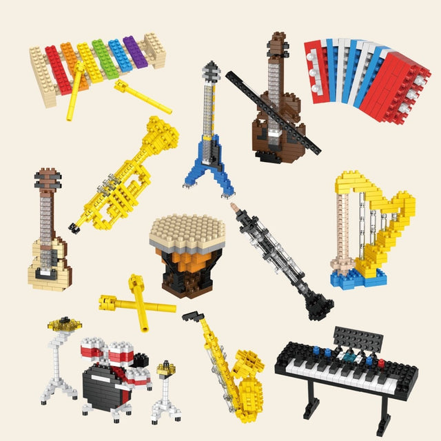 Music Themed Mini Building Blocks - PopFun