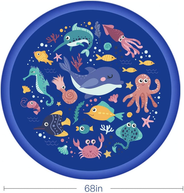 Ocean Sea Animals Splash Pad for Kids - PopFun