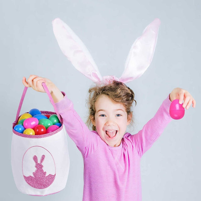 Pink Easter Bunny Basket - PopFun