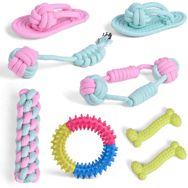 Rope and Slippers Chew Toy Set for Pets - PopFun