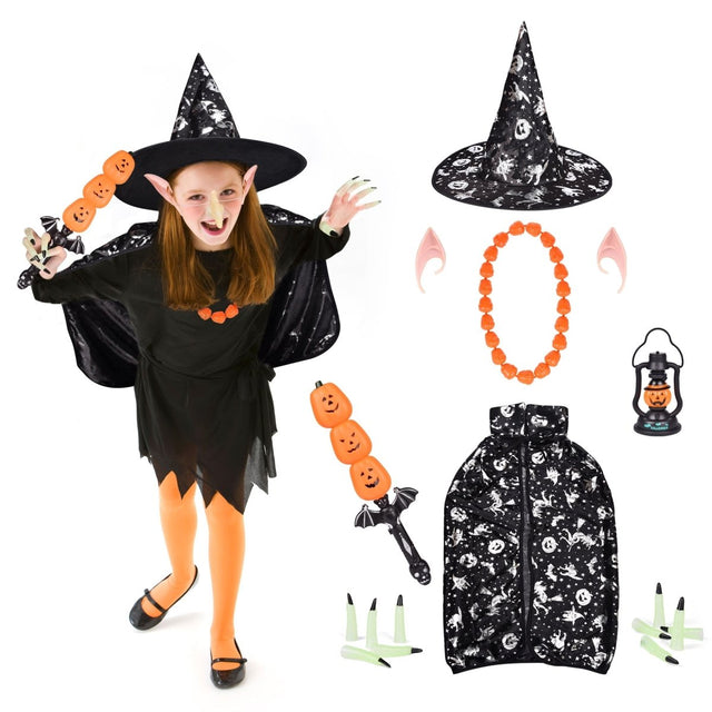 Scary Halloween Witch Costume with Mask - Wholesale - PopFun