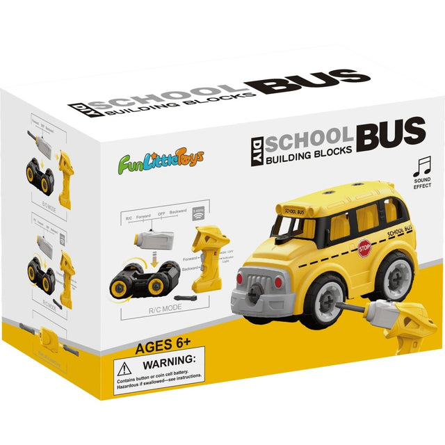 School Bus Building Blocks-Wholesale - PopFun