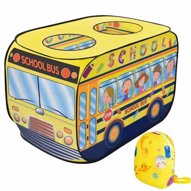 School Bus Kids Pop Up Tent - PopFun