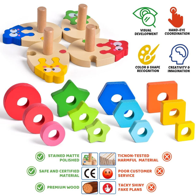 Stacking and Sorting Toys for Toddlers - PopFun