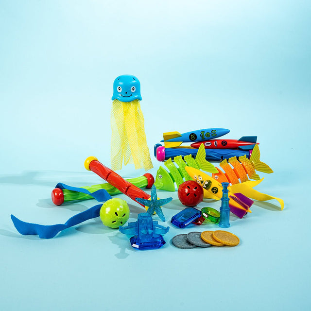 Swimming Diving Pool Set for Kids 34 Pcs - Wholesale - PopFun