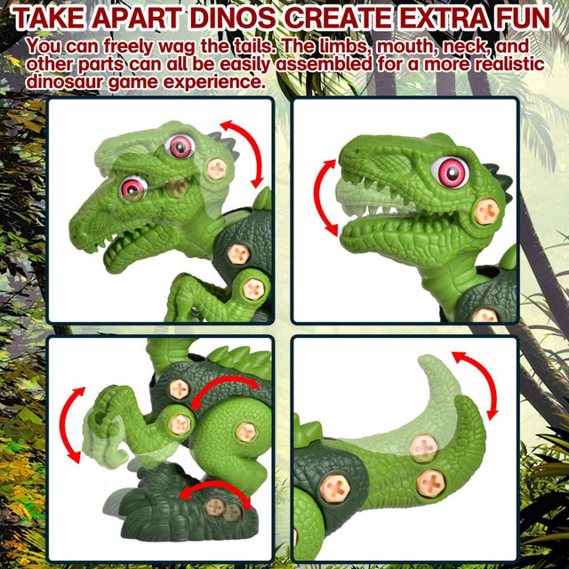 Take Apart Dinosaur Set 4 Pcs - PopFun