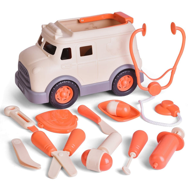 Toy Ambulance Pretend Play Doctor Kit - PopFun