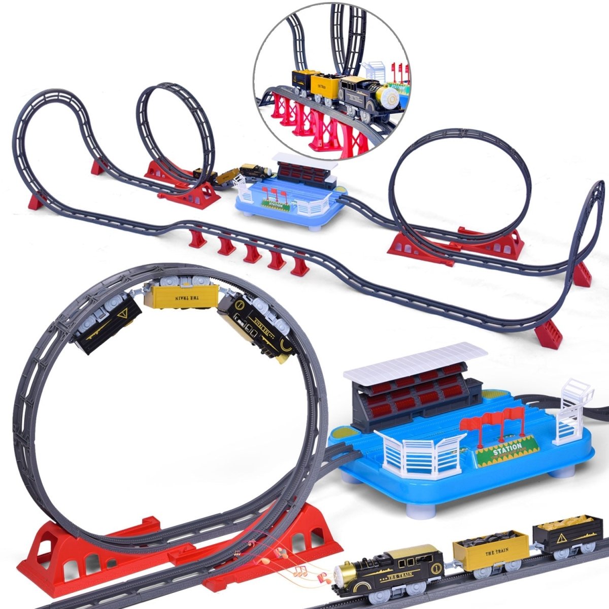 Toy Train Station with Track | Toy Train | Fun Little Toys – funlittletoys