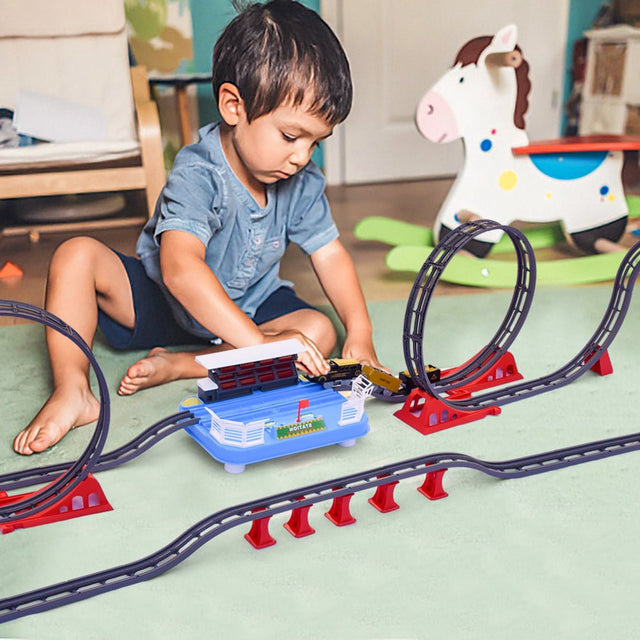 Toy Train Station with Track - PopFun