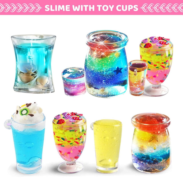 Valentines Gift Slime Kit with Cards 28 Pcs - PopFun