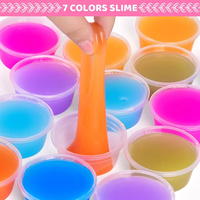 Valentines Gift Slime Kit with Cards 28 Pcs - PopFun