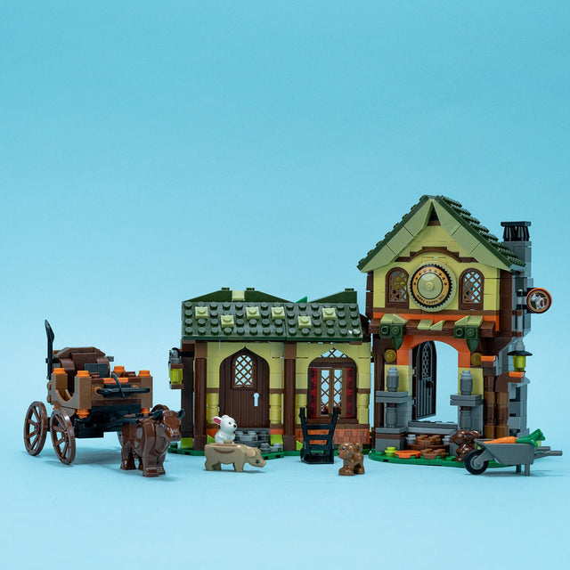 Village Houses Building Bricks Set-Wholesale - PopFun