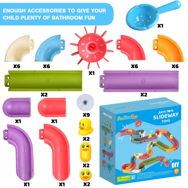 Water Slide Bathtub Toys for Toddlers - PopFun