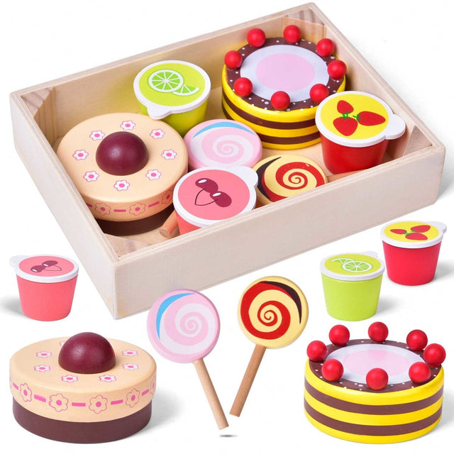 Wooden Dessert Pretend Play Set - PopFun