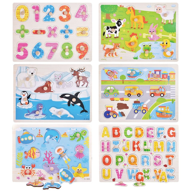 Wooden Peg Puzzle-Wholesale - PopFun