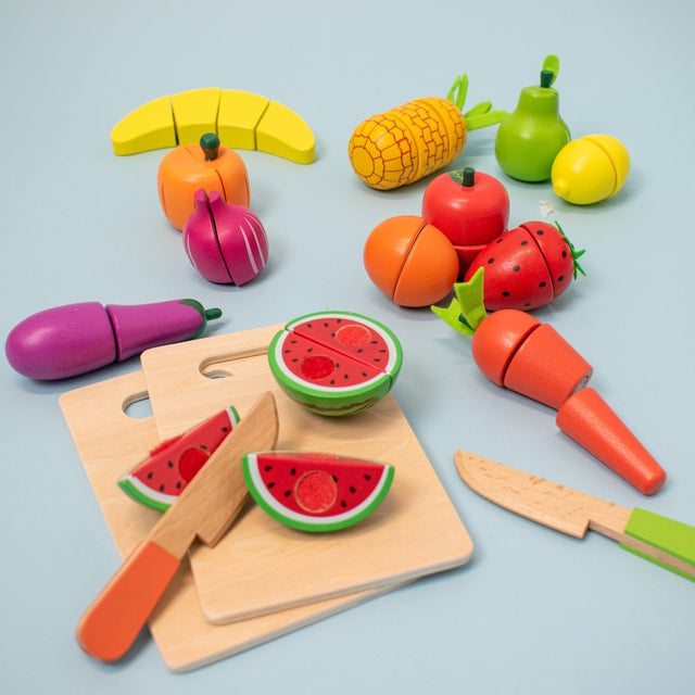 Wooden Play Food for Kids - PopFun