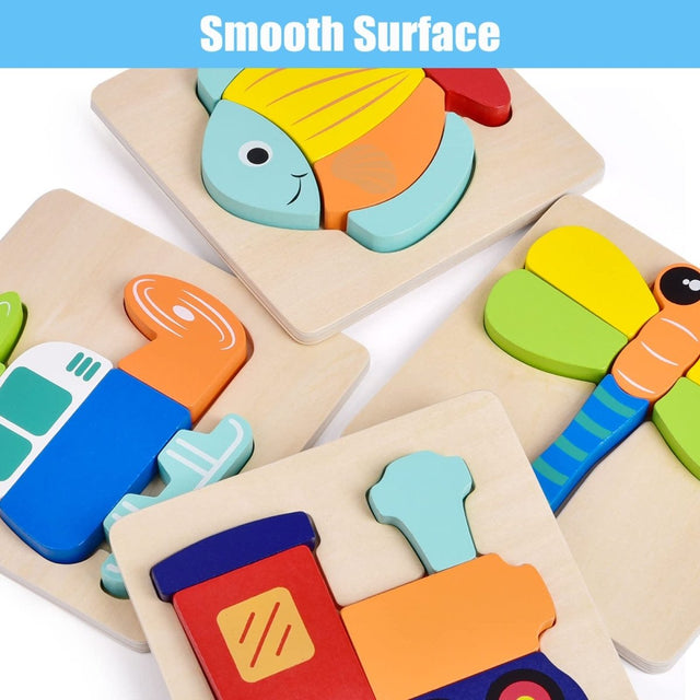 Wooden Puzzles for Toddlers - PopFun