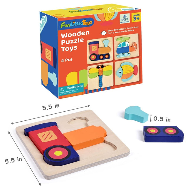 Wooden Puzzles for Toddlers - PopFun