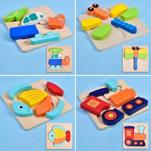 Wooden Puzzles for Toddlers - PopFun