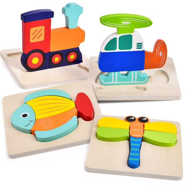 Wooden Puzzles for Toddlers - PopFun